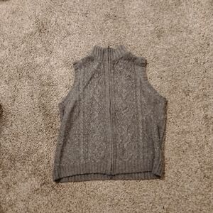 Wool Zip Up Vest
